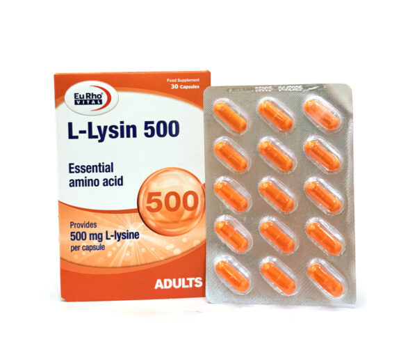 کپسول ال-لیزین 500 یوروویتال 30 عددی