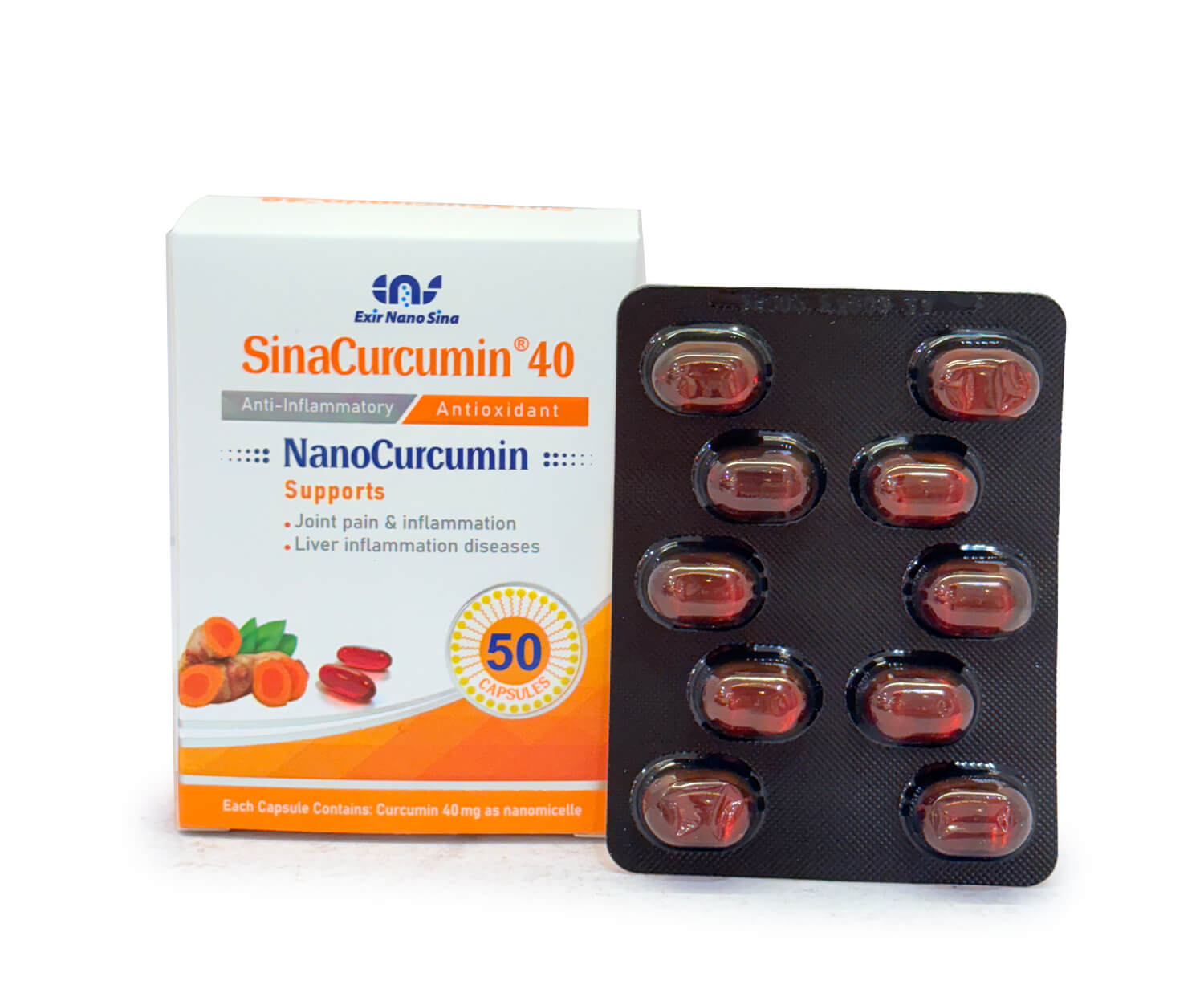 کپسول سیناکورکومین 40 میلی گرم