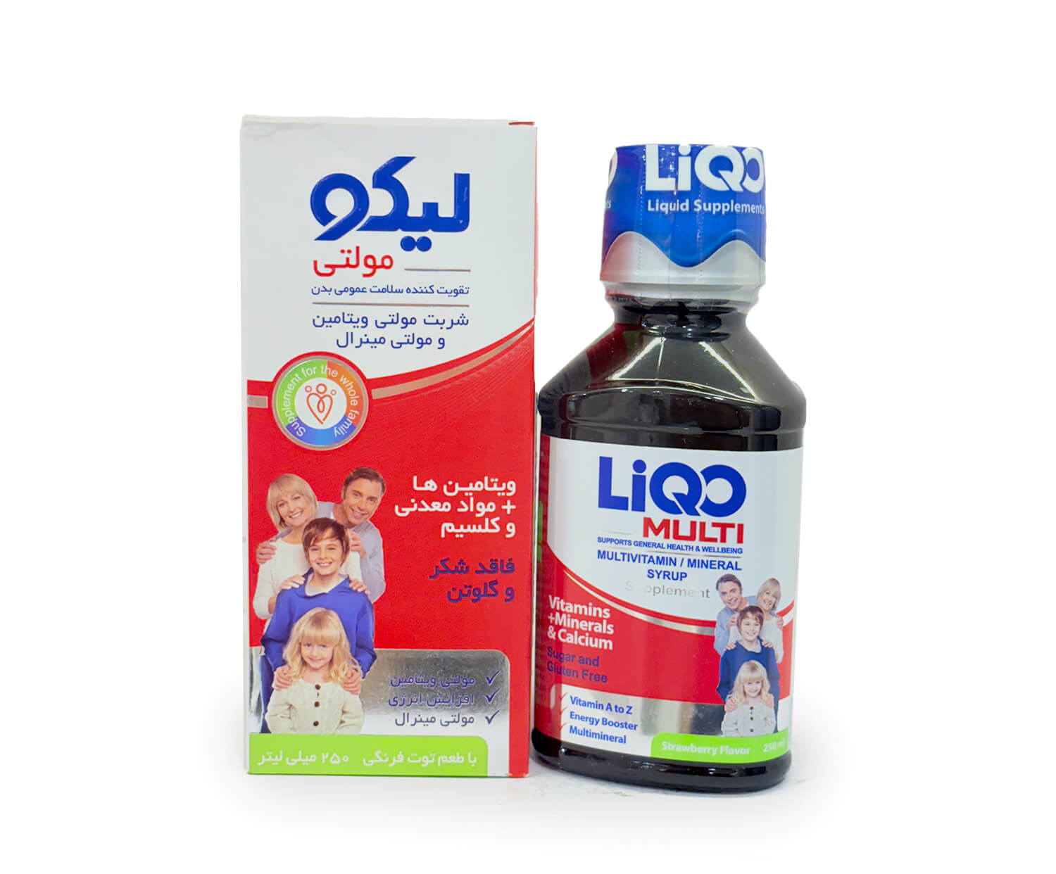 لیکو مولتی، شربت مولتی ویتامین مینرال (توت فرنگی)